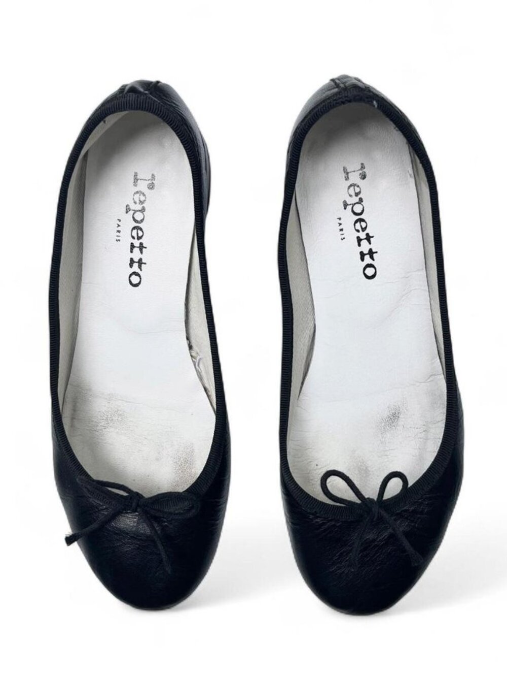 Repetto Camille Leather Heels in "Noir" - Size 37 EU/6 US